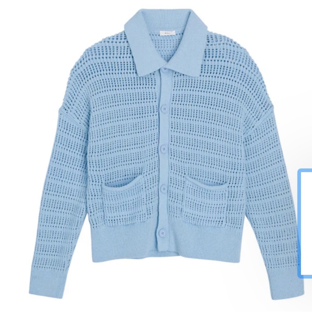 A.L.C. Kingsley Crochet Knit Cardigan.